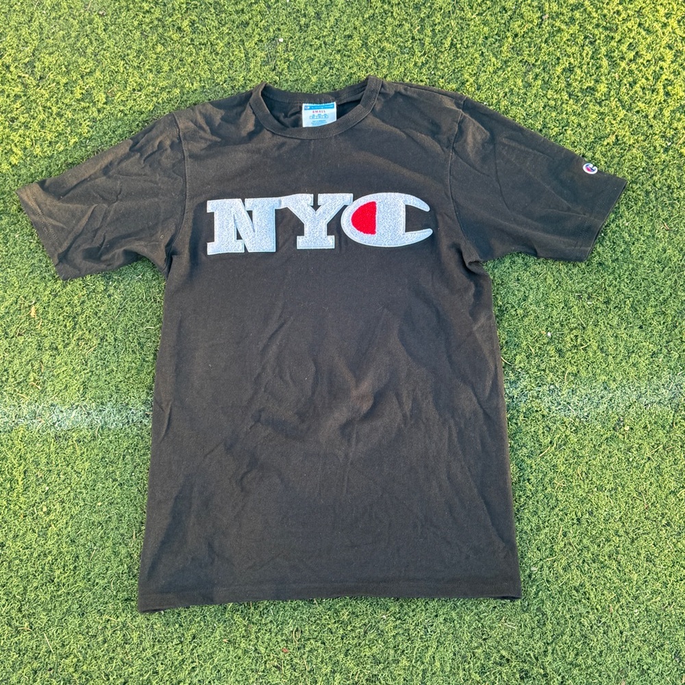 Champion Black NYC Logo Tee